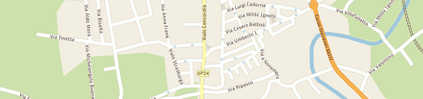 Mappa della impresa graffino rinaudi e tardivo a BUSCA