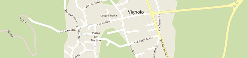 Mappa della impresa beccaria giampiero a VIGNOLO