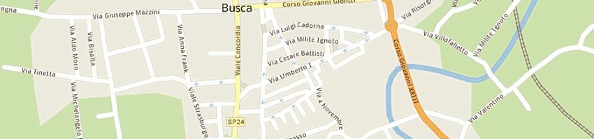 Mappa della impresa bar pasticceria fagiolo di fagiolo luigi e c snc a BUSCA