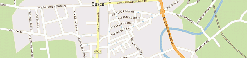 Mappa della impresa farmacia favro di favro paolo a BUSCA