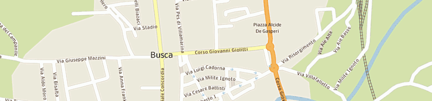Mappa della impresa protezione civile a BUSCA