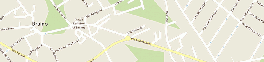 Mappa della impresa canargiu efisio a BRUINO