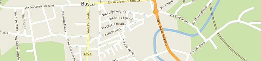 Mappa della impresa eldas di franzini rag enzo e c (sas) a BUSCA