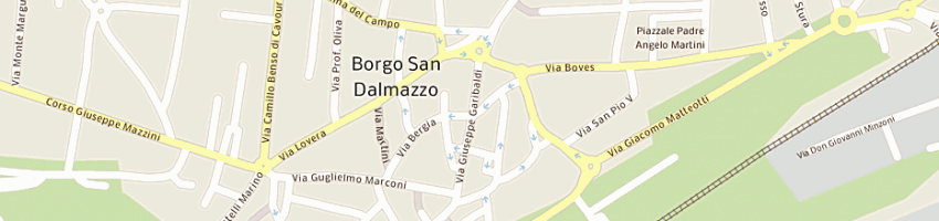 Mappa della impresa cesana oreficeria a BORGO SAN DALMAZZO