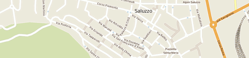 Mappa della impresa hotel antiche mura a SALUZZO