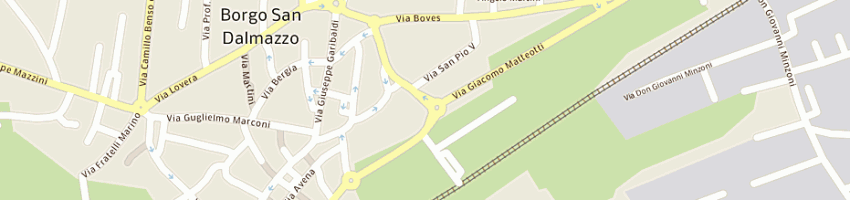 Mappa della impresa giraudo giancarlo a BORGO SAN DALMAZZO