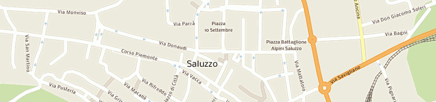Mappa della impresa autoscuola lucio di vizzone lucio e c (sas) a SALUZZO
