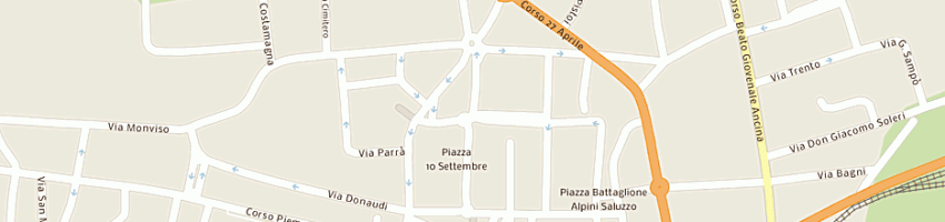 Mappa della impresa top sound di biglione luca a SALUZZO