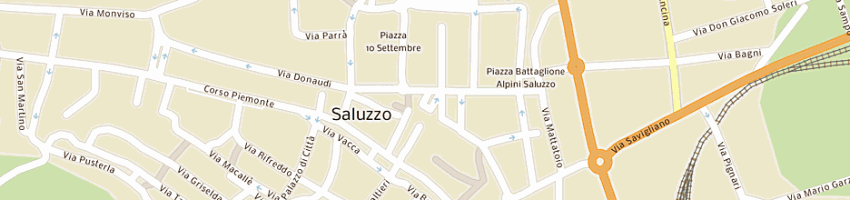 Mappa della impresa deltaiva di grato ezio e c snc - siglabile  deltaiva a SALUZZO