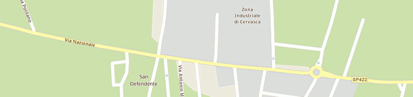 Mappa della impresa merlo spa a CERVASCA