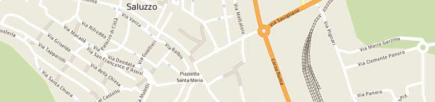 Mappa della impresa enti service srl a SALUZZO