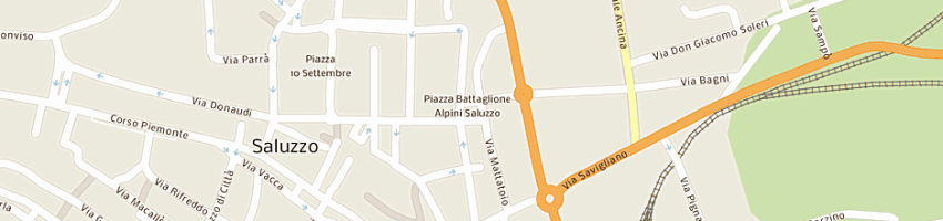 Mappa della impresa centro calor srl a SALUZZO