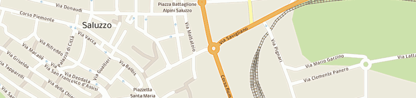 Mappa della impresa vicentini sport di aimaretti e c (snc) a SALUZZO