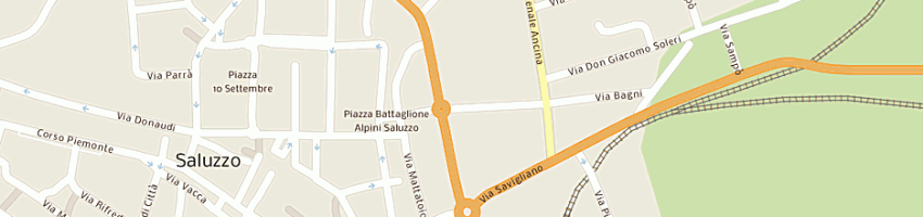 Mappa della impresa societa' servizi cgil piemonte sud srl a SALUZZO