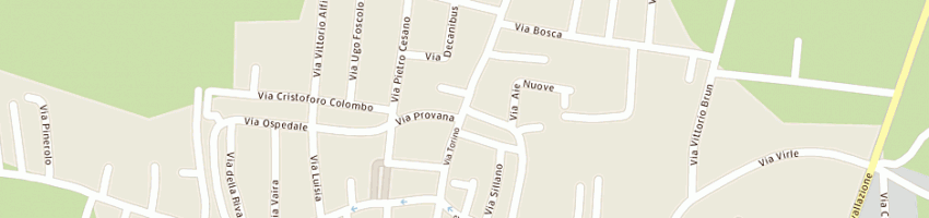 Mappa della impresa il forno di milanesio e c snc a VIGONE