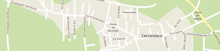 Mappa della impresa parrocchia ss pietro e paolo a CERCENASCO