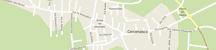 Mappa della impresa cordero sas di cordero aldo e c a CERCENASCO
