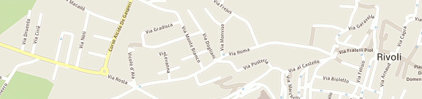 Mappa della impresa gi erre ti sas di tasso maurilio e c a RIVOLI