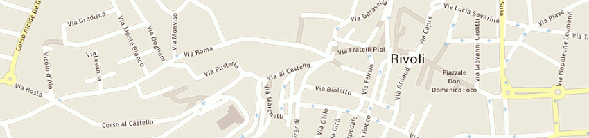 Mappa della impresa osat sas di berri e c a RIVOLI
