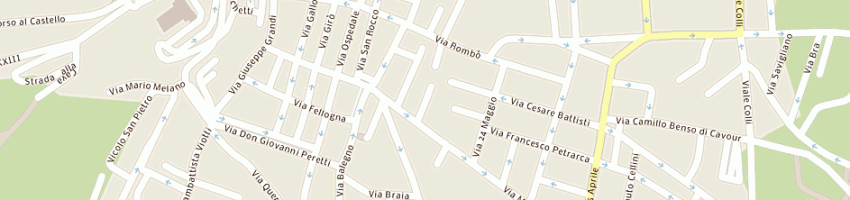 Mappa della impresa chronos soccooprl a RIVOLI