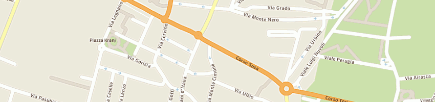 Mappa della impresa studio mgm sas di marangon gabriela e c a RIVOLI