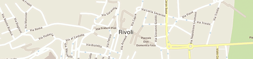 Mappa della impresa tema ambiente snc a RIVOLI