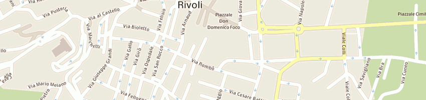 Mappa della impresa secco giuseppe michele a RIVOLI