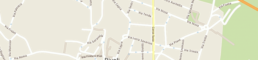 Mappa della impresa stemma sas a RIVOLI
