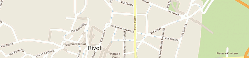 Mappa della impresa deas sas di avanzato carlo federico e c a RIVOLI