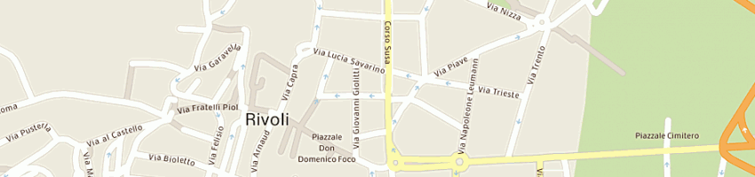 Mappa della impresa assicurazioni assiexpert snc di anzalone r e baffa giusa a a RIVOLI
