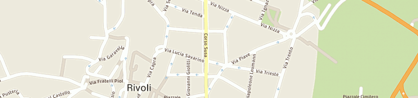 Mappa della impresa banca banca di roma spa a RIVOLI