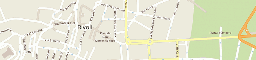 Mappa della impresa ecoprogetti srl a RIVOLI