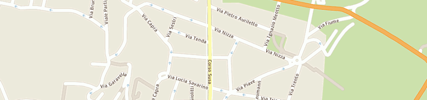 Mappa della impresa brunero giuseppe a RIVOLI