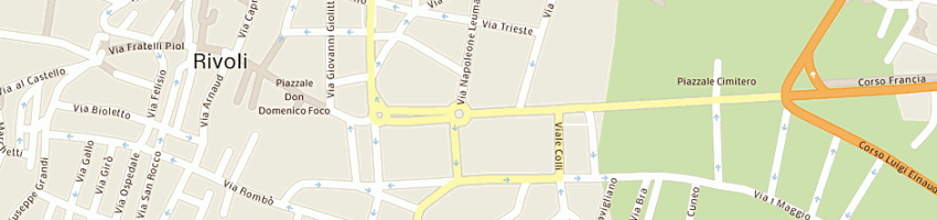 Mappa della impresa ubiq srl a RIVOLI