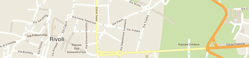 Mappa della impresa gedaf sas a RIVOLI