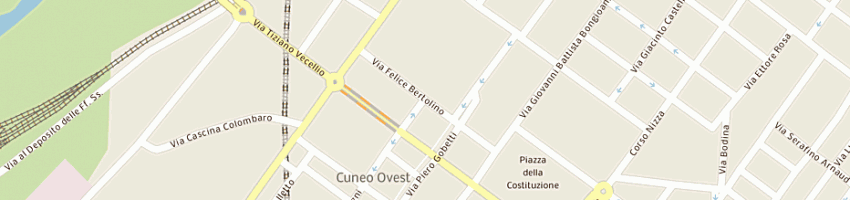 Mappa della impresa municipio di cuneo a CUNEO