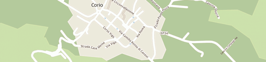 Mappa della impresa farmacia bottacini dr giorgio a CORIO