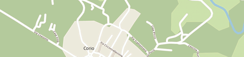 Mappa della impresa osteria di campagna a CORIO
