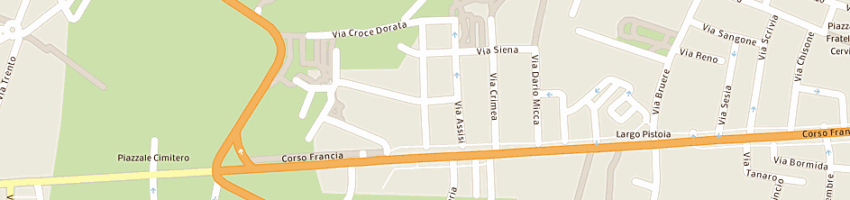 Mappa della impresa alpigru snc di albano angelo e pischedda maurizio a RIVOLI