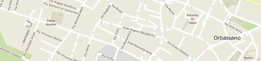 Mappa della impresa codazzi sas di codazzi marco e c a ORBASSANO