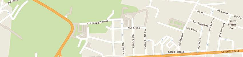 Mappa della impresa oda srl a RIVOLI