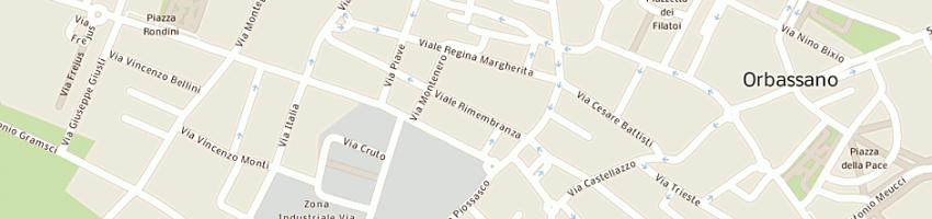 Mappa della impresa scuola media statale viale rimenbranza a ORBASSANO