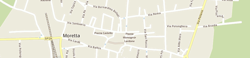 Mappa della impresa municipio a MORETTA