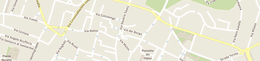Mappa della impresa manifattura calze elfor snc a ORBASSANO
