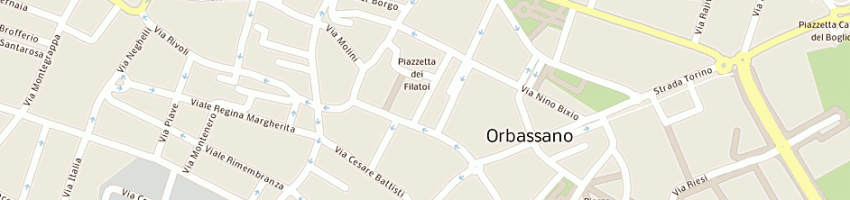 Mappa della impresa omicron due snc di racca maria clara a ORBASSANO
