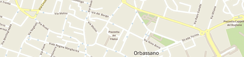Mappa della impresa cris snc di piccirillo michele e c a ORBASSANO