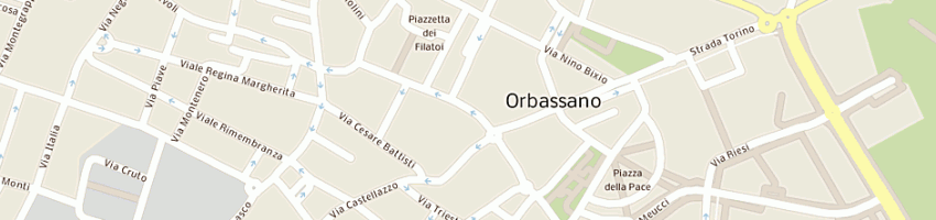 Mappa della impresa intimo charlotte srl a ORBASSANO