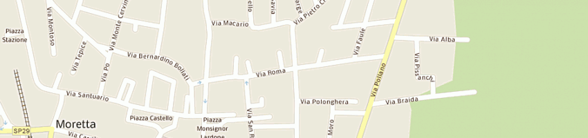 Mappa della impresa millone pietro giorgio a MORETTA