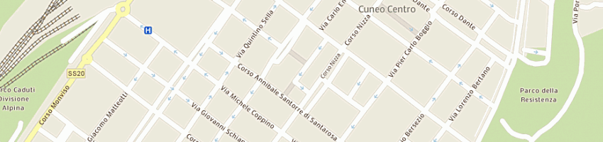 Mappa della impresa oggero filippo a CUNEO