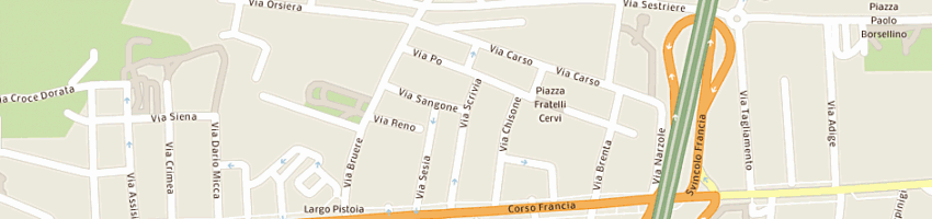 Mappa della impresa comite antonio a RIVOLI